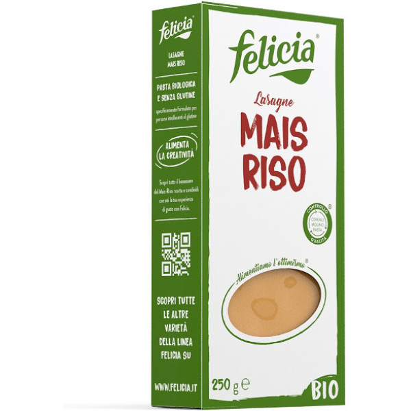 Felicia Bio Felicia Lasaña De Maiz Y Arroz 250 Gr Bio Sg