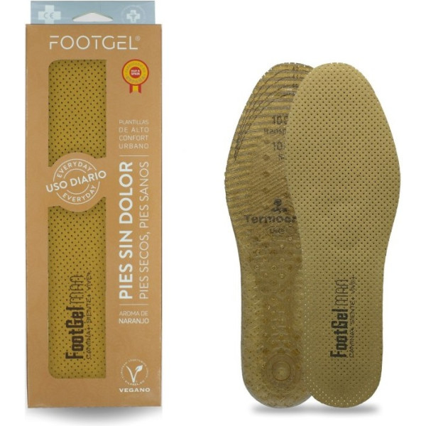 Footgel Plantillas Gel Hombre Naranjo 39-42