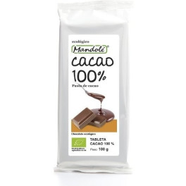 Mandole Cacao 100% Tableta 100 Gr Bio