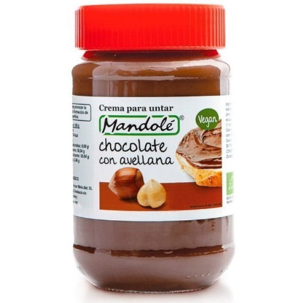 Mandole-Kakaocreme mit Haselnuss 375 Gr Bio