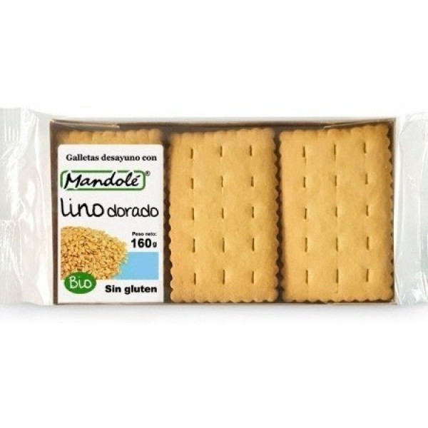 Mandole Lino Dorato Biscotti Colazione 160 G Bio Sg