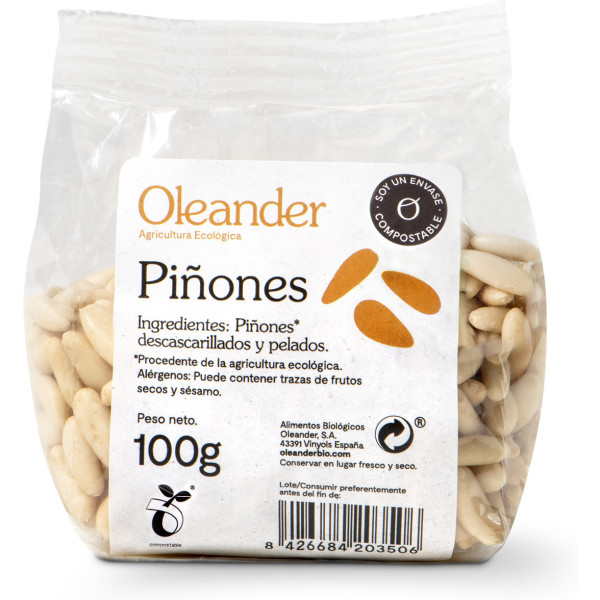 Pignons de Pin Pelés de Laurier-Rose 100 Gr Bio