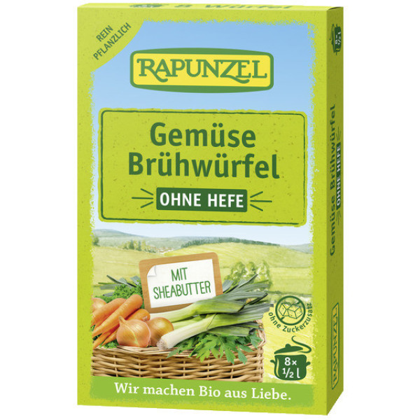 Bouillon de Légumes Raiponce Sans Levure 8 Cubes Bio