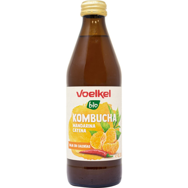 Voelkel Kombucha Mandarijn en Cayenne 330 Ml Bio