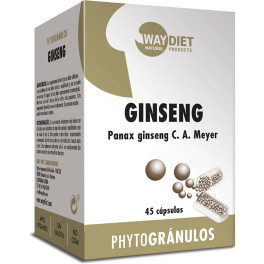 Waydiet Natural Products Ginseng Phytogranulos 45 Caps