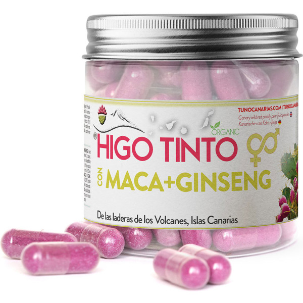 Tuno Canarias Tuno Canario Figue Rouge avec Maca et Ginseng 90 Caps