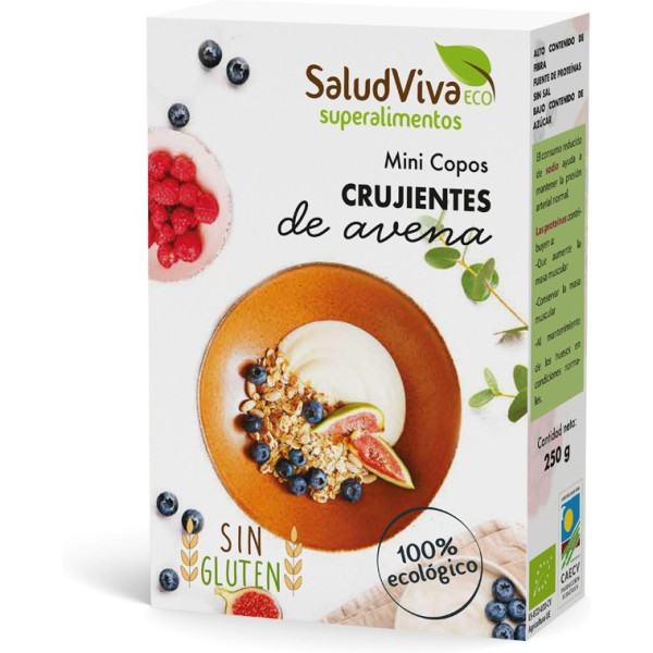 Salud Viva Copos Crujientes De Avena Minis 250 Gr Bio Sg