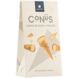 Rodellas Conus Chocolate Blanco Y Praline 10 Uds X 70 Gr Bio