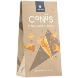 Rodellas Conus Chocolate Leche Y Praline 10 Uds X 70 Gr Bio