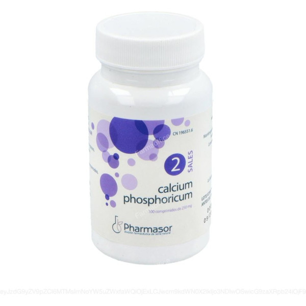 Pharmasor Sales De Schussler Nº 02 Calcium Phosp 250 Mg 100 Comp