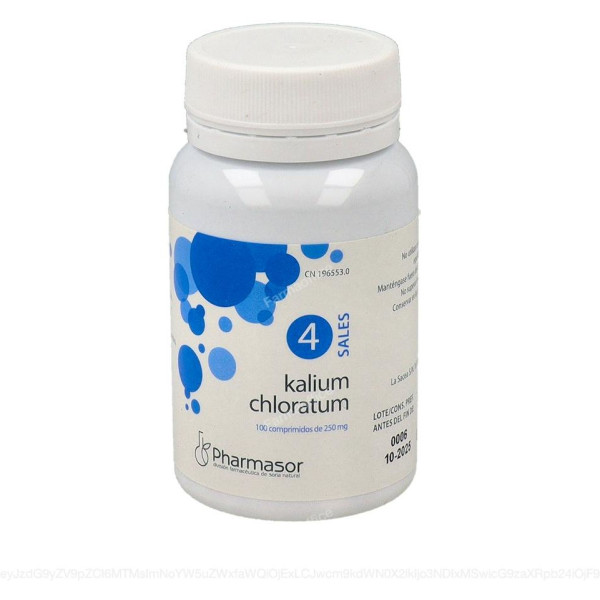 Pharmasor Sales De Schussler Nº 04 Kalium Chloratum 250 Mg 100 Comp