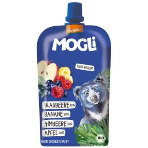 Mogli Smoothie Maçã Banana Mirtilo Framboesa 6 Unidades X 120 Gr