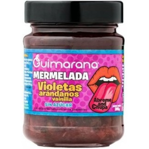 Guimarana Viooltjesbloemblaadjes Jam Bosbessen Vanille 205 G