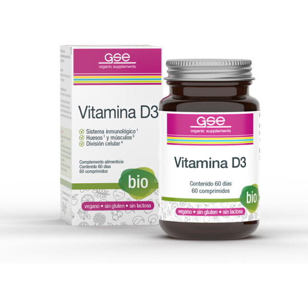 Gse Vitamin D3 60 Comp Bio Vegan