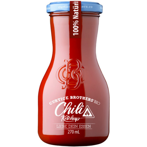 Curtice Brothers Chili-Ketchup-Sauce 270 ml Öko-Vegan