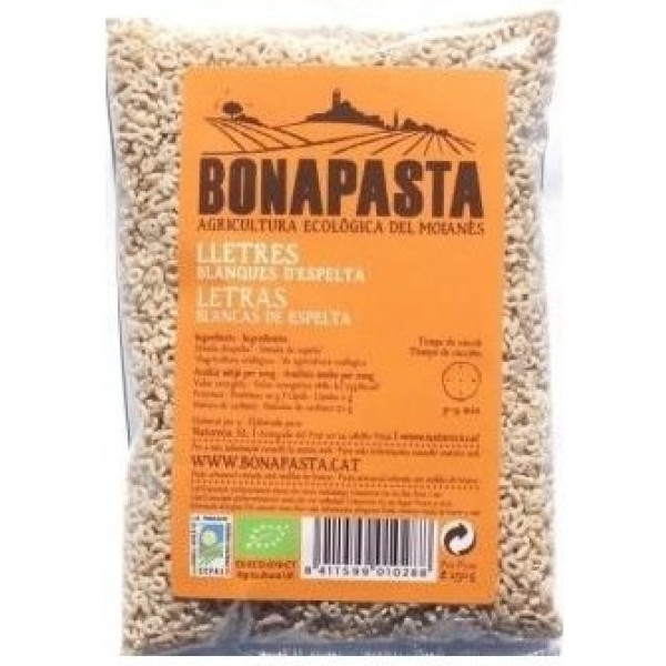 Bonapasta Letras De Espelta Blancas 250 G Eco