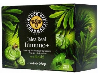 Black Bee Inmuno + Reishi Estuche 20 Vial Negro-verde-image