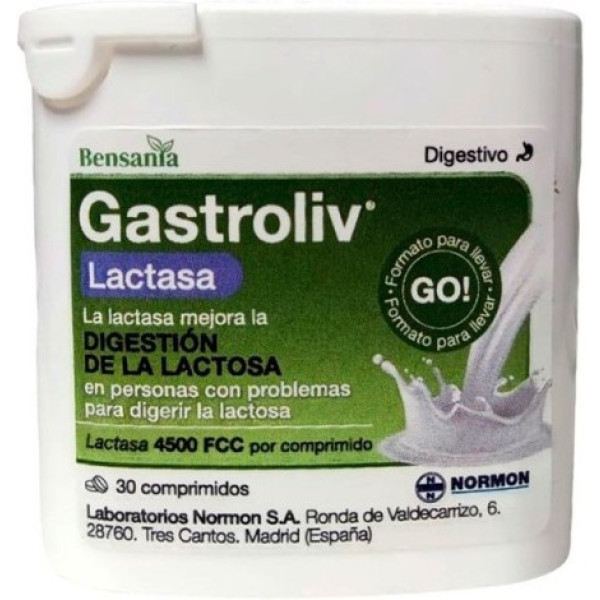 Bensania Gastroliv Lactasa 4500 30 Comp