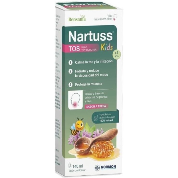 Bensania Nartuss Kids Droge en productieve hoest 140 ml