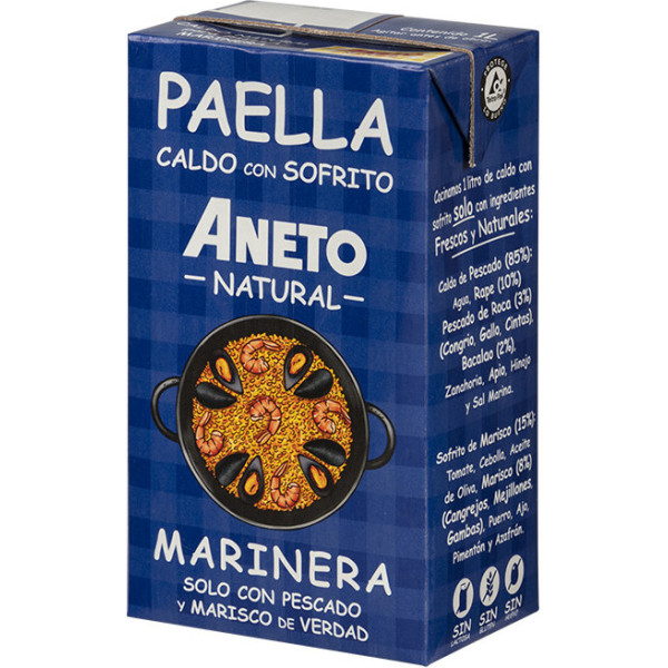 Aneto Paella Marinera Bouillon avec Sofrito 1 L