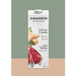 Amandin Caldo De Cocido 6 Uds X 1 L Bio