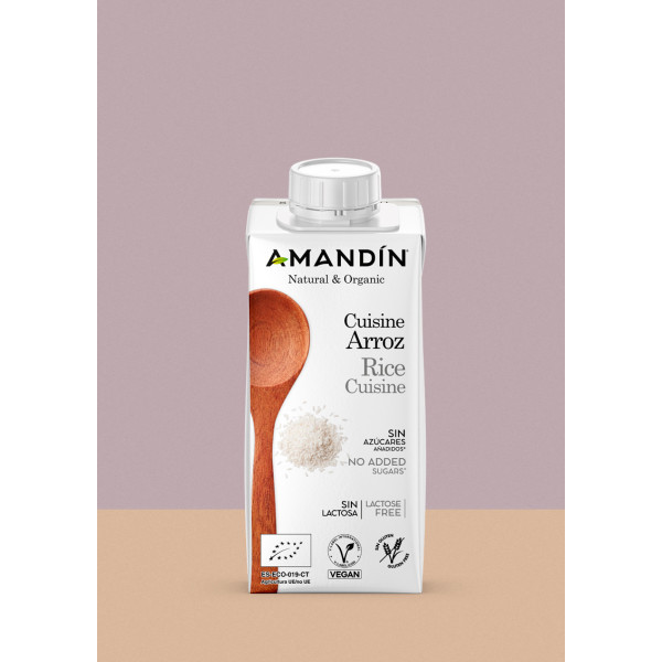 Amandin Cuisine Crema De Arroz 24 Uds X 200 Ml