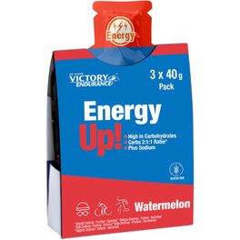 Victory Endurance Energy Up Sin Cafeína Pack 3 Geles X 40 Gr