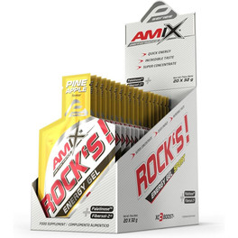 Amix Performance Energy Rock´s Gel Sin Cafeína - 20 geles x 32 gr