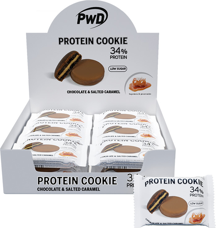 Pwd Nutrition Protein Cookie 34% Protein 18 Uds Sabor Chocolate Blanco-image