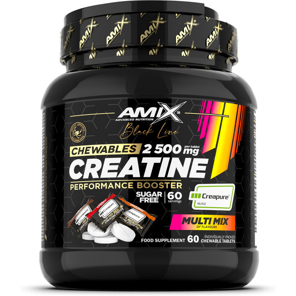 Amix Black Line Créatine à croquer 60 comprimés