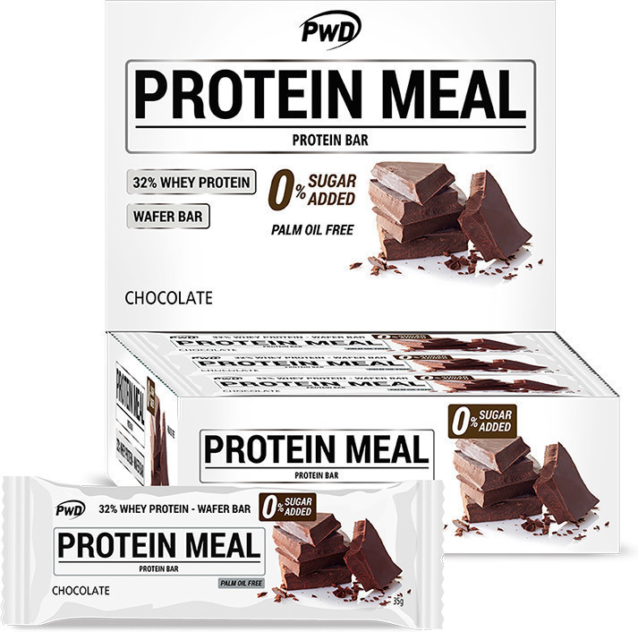 Pwd Nutrition Pwd Protein Meal 12 Barritas X 35 Gr Sabor Chocolate Negro - Naranja-image
