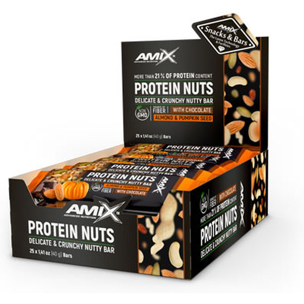 Amix Protein Nuts Bar 25 Barritas X 40 Gr