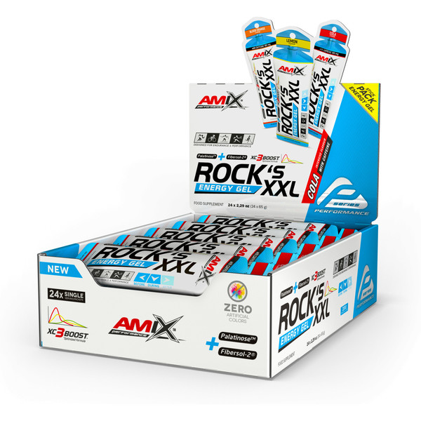 Amix Performance Rock S Gel Xxl Con Cafeina 24 Geles X 65 Gr