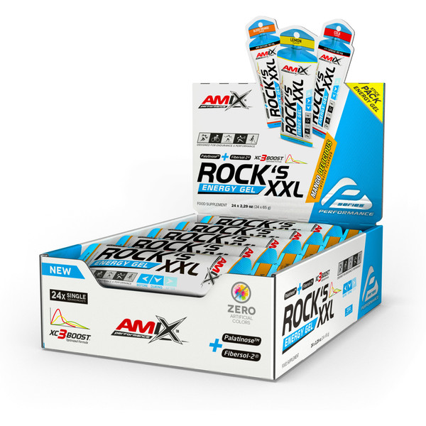 Amix Performance Rock S Gel Xxl Sin Cafeina 24 Geles X 65 Gr