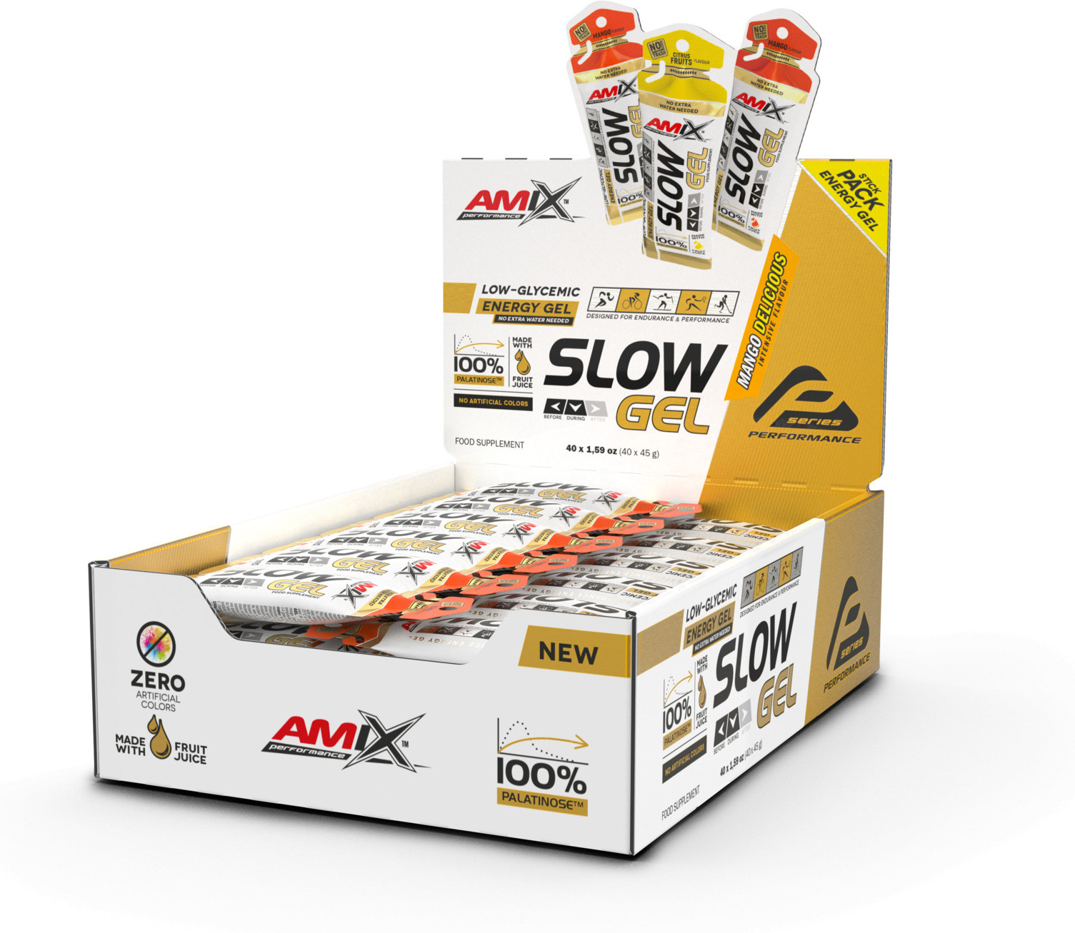 Amix Performance Slow Gel 40 Geles X 45 Gr GoÃ»ter Agrumes-image