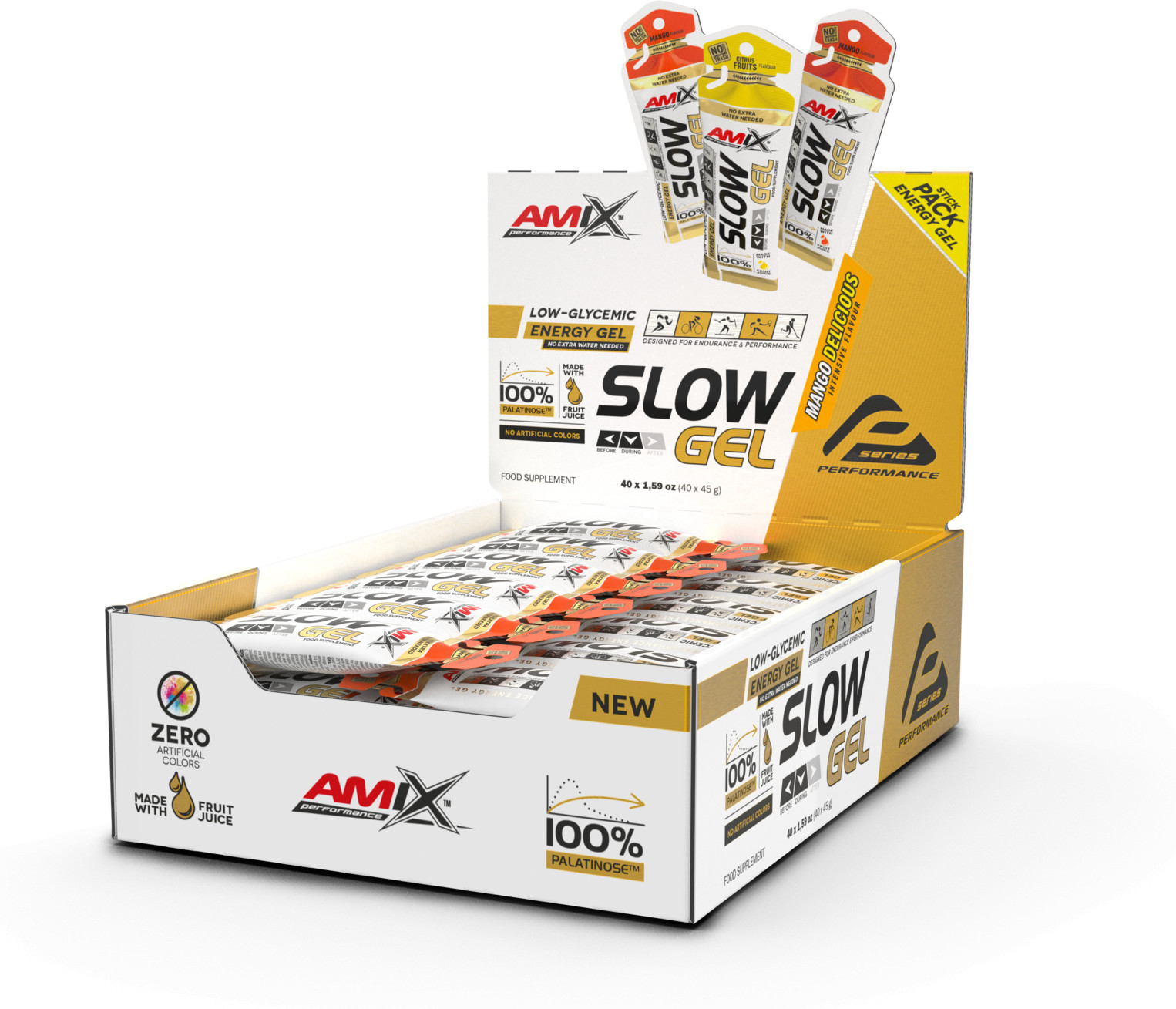 Amix Performance Slow Gel 40 Geles X 45 Gr GoÃ»Ter Mangue-image