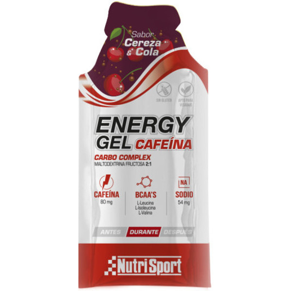 Nutrisport Energy Gel Con Cafeína 24 Geles X 35 Gr