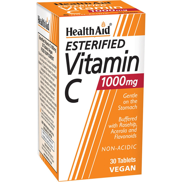 Health Aid Vitamine C estérifiée 1000 mg 30 Comp Vegan