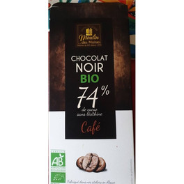 Moulin Des Moines Chocolate Negro 74% Cacao 100 Gr Bio