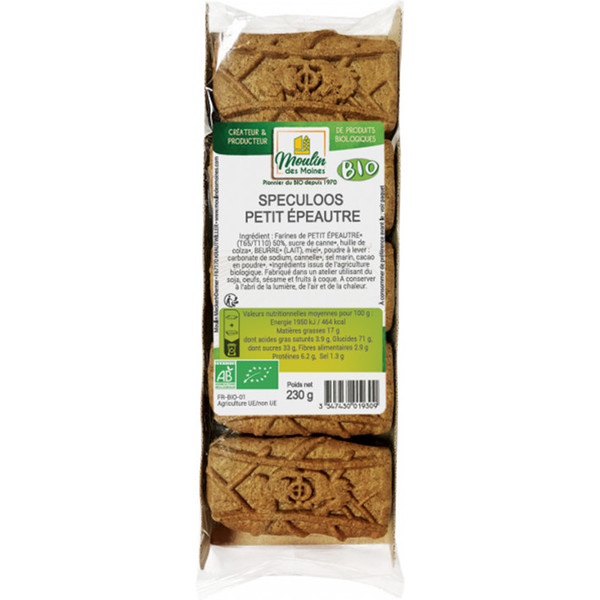 Moulin Des Moines Galletas Speculoos Espelta 230 Gr Bio