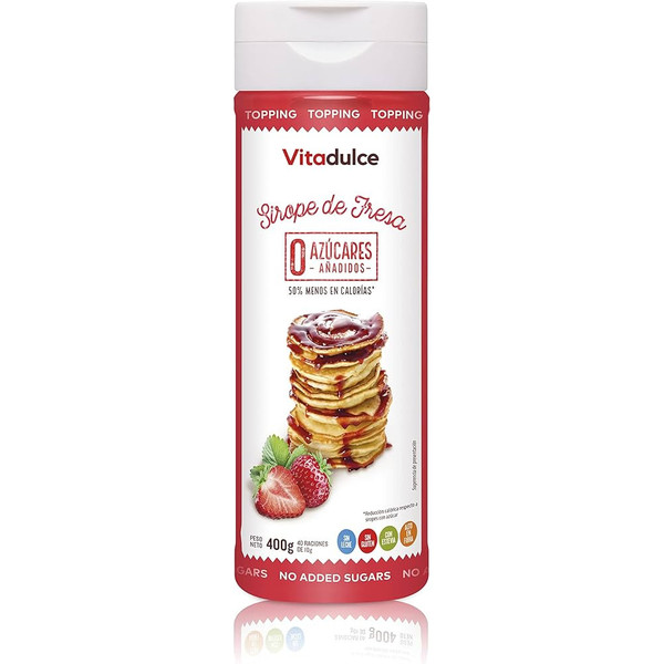 Vitadulce Aardbeiensiroop 400 Gr