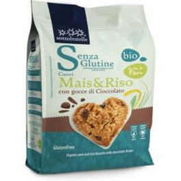 Biscoito Sottolestelle Milho Arroz Chips Choco 250 Gr Bio Sg