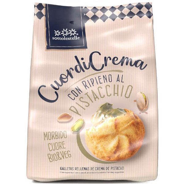 Sottolestelle Galleta Rellena Crema Pistacho 200 Gr Bio