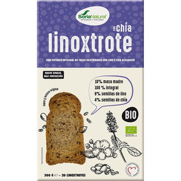 Soria Natural Biscote Linoxtrote Integral Con Lino-chia 300 Gr Bio