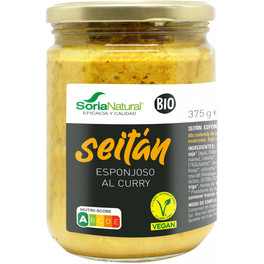 Soria Natural Seitan Esponjoso Al Curry 375 Gr