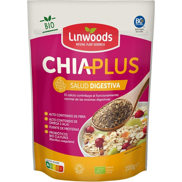 Linwoods Chia Plus Salud Digestiva 200 Gr Bio Vegan Sg