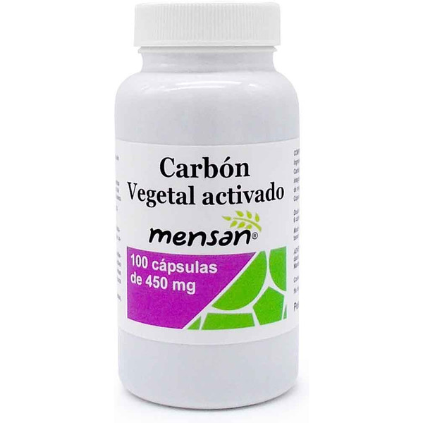 Mensan Carbón Vegetal Activado 450 Mg 100 Caps