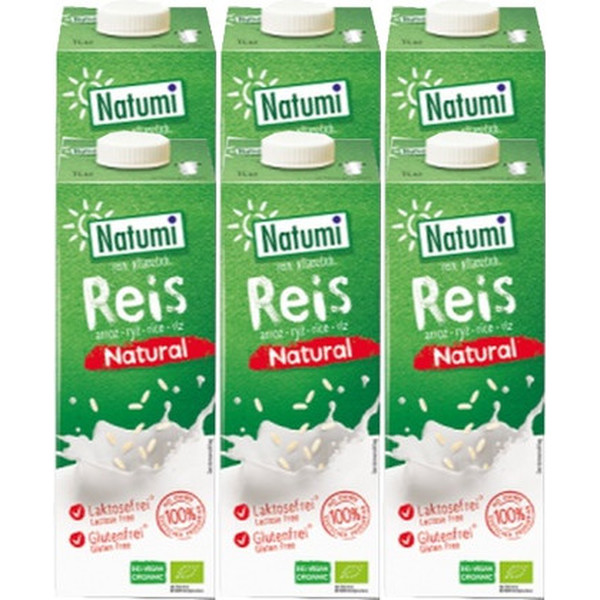 Natumi Bebida Vegetal De Arroz 6 Uds X 1 L