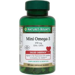 Nature's Bounty Mini Omega 3 450 Mg Epa/dha 60 Minicaps