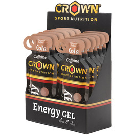 Crown Sport Nutrition 12 x Energy Gel + Cafeína 40 Gr. Textura Líquida Con Minerales Y Aminoácidos